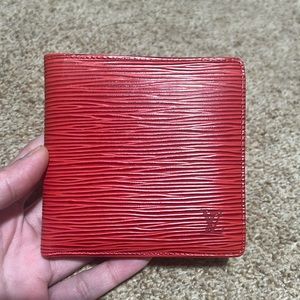LV Epi Bifold Wallet Red